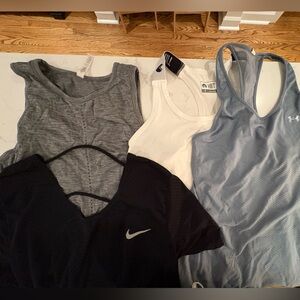 Bundle: workout tops — Nike, Under Armour, Athleta